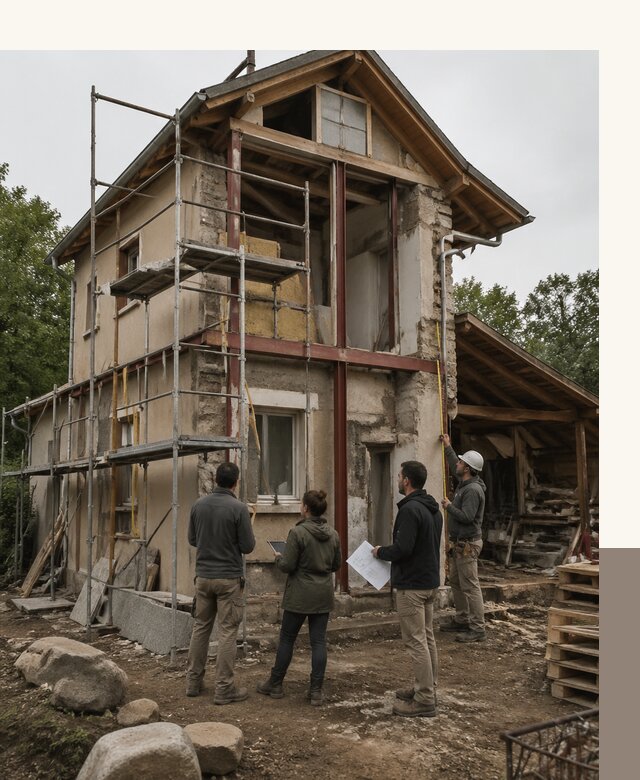 Реконструкция загородного дома под ключ в Мирном от бюро