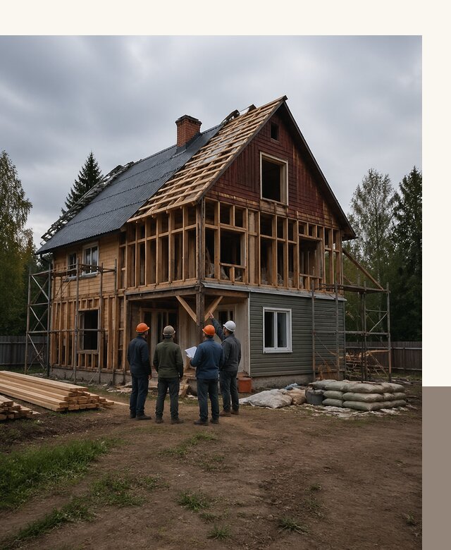 Реконструкция дачного дома в Мирном под ключ с проектом