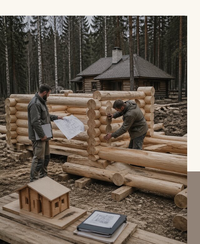 Проектирование и строительство домов из бревна в Мирном